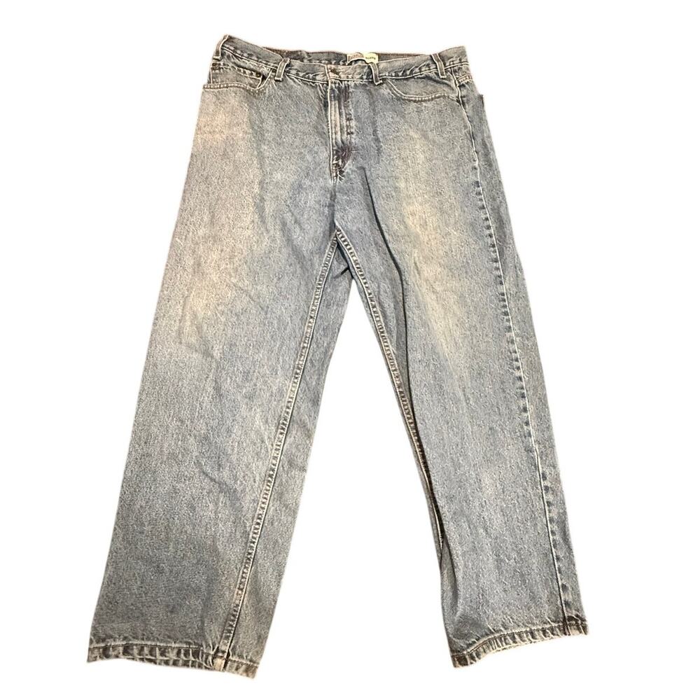 Signature by Levi Strauss & Co. Mens Blue Relaxed Fit Straight Leg Jeans W40 L30